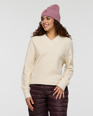 Atajo Long-Sleeve Waffle V-Neck - Women's